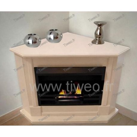 Fireplace Ethanol Corner Fireplace Corner Cream Colored Fireplace