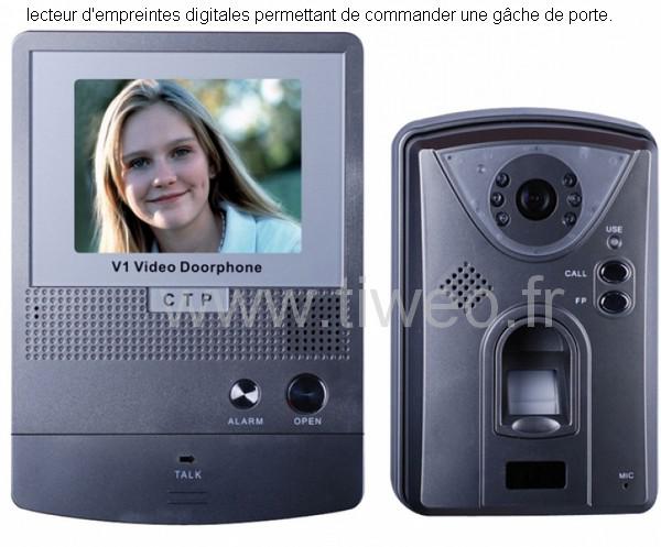 Portier video kleur biometrische controle