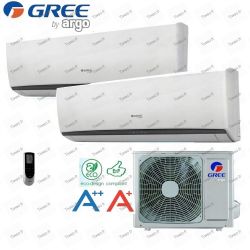 Bi-split airconditioner 9000 + 12000 BTU-omvormer