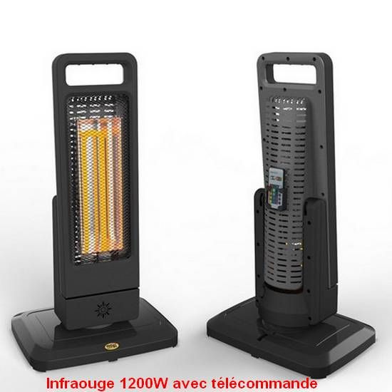 Infrarode verwarmer 1200W met afstandsbediening