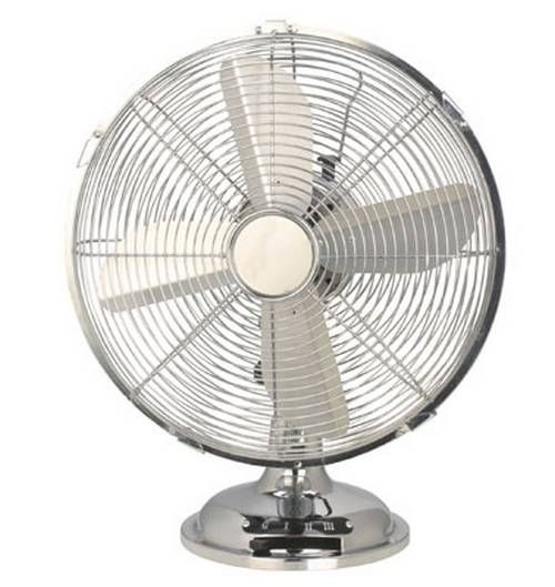 Chrome 30 cm vippe fan