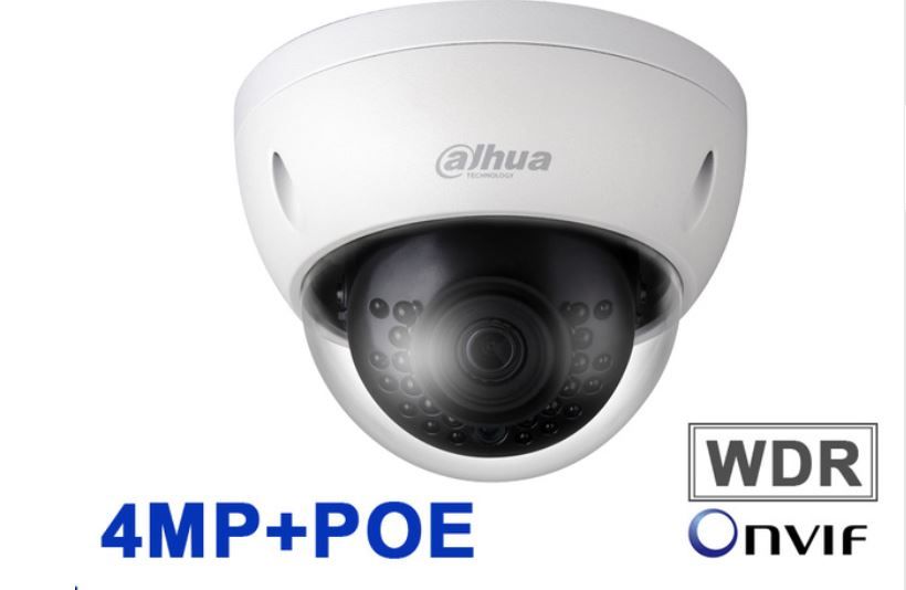 Camera van Dahua 4 MP POE mini Dome IP-Netwerk Led-30m met microfoon-aansluiting