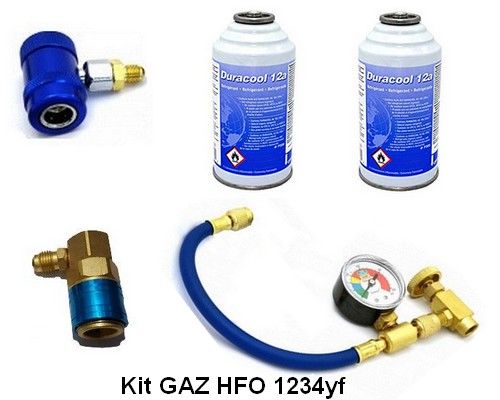 Recharge Gaz climatisation avec robinet pour R134, 1334yf et R12