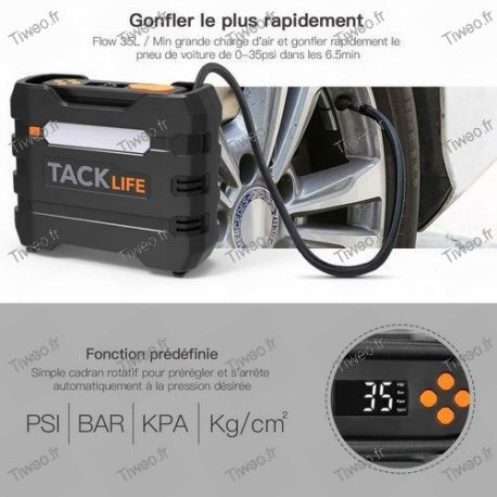 Compresseur de voiture 12V Gonfleur Pneu 12V Portable 4 Adaptateur