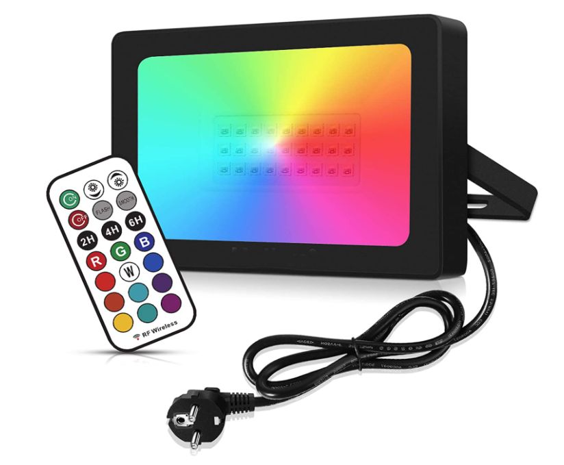 Spot RGB 270 lysdioder + fjernbetjening 