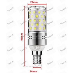 LED lamp E14 12W 6000k Maïs type