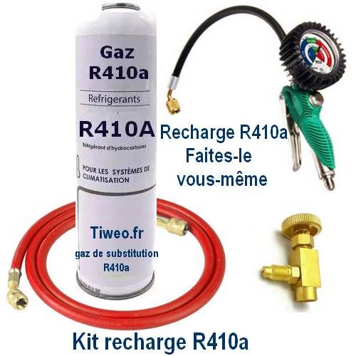 R410a genopladningssæt med manometer