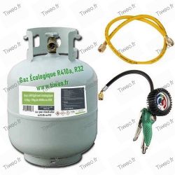 Kit opladen ecologisch gas R32, R410a met manometer en slang