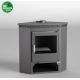 Poêle à bois d'angle de 10kW double combustion Ecodesign 2022