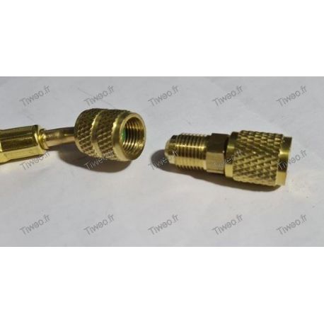 Adaptateur R410,R32 Mâle vers R134, R2, R407, etc. femelle