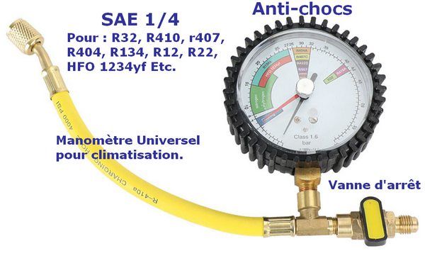 Mano universele R32 R410 HFO 1234yf R134 R22 R407 R404