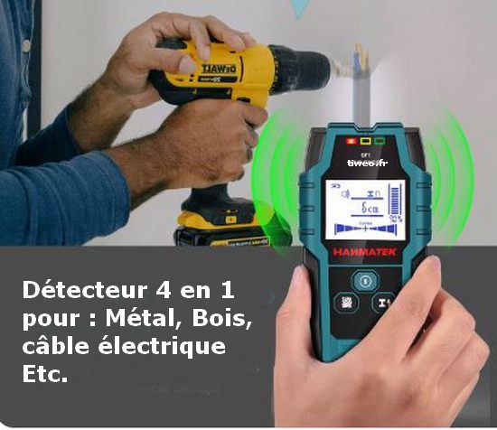 Detektor, Wandscanner Plattenbalken, Metall, Elektrizität, Holz